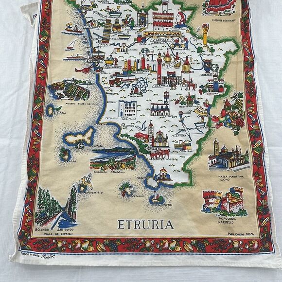 Toscana Etruria Italy Dish Towel Souvenir Decorative Kitchen Linen MonveniR - Picture 7 of 12